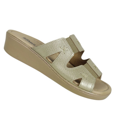 Romulo Sandalia Cuero Metal Arena Mujer Talla 34 Ref 5037 